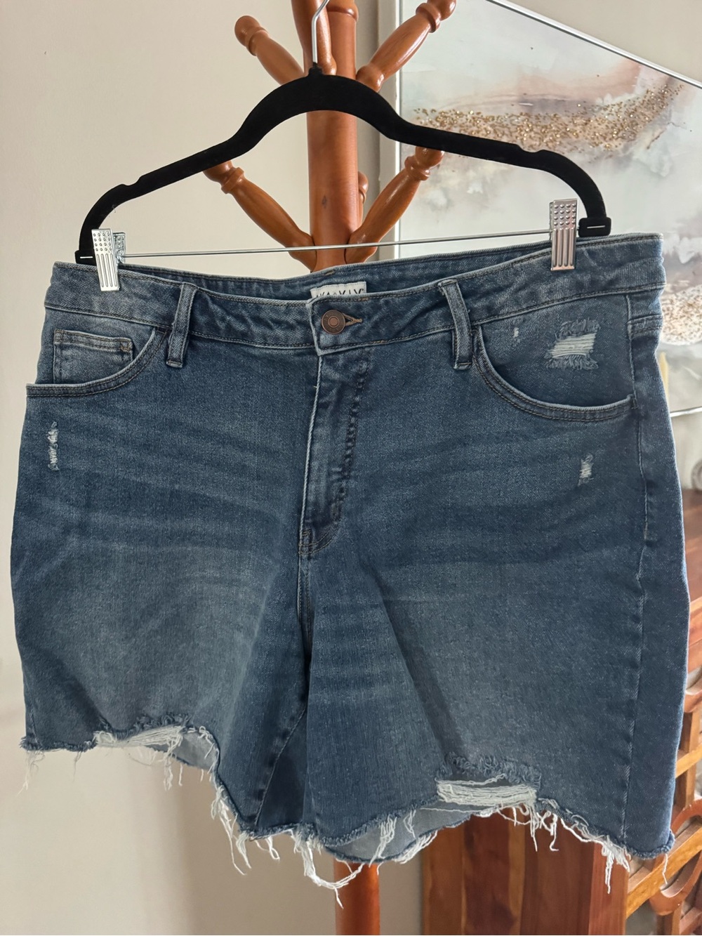 Ava & Viv Denim Cut off Shorts Size 18 Summer Shorts for Vacation Beach